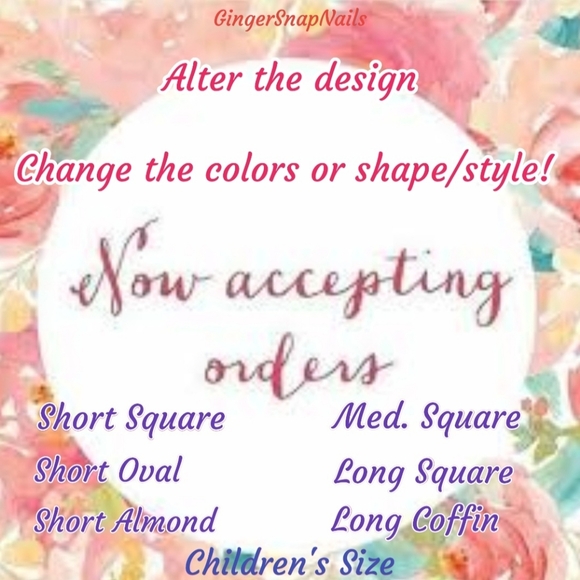 Press On Nails 10pc Long Stiletto Size Med. Red Black Gradient Swirl W Chrome - Picture 9 of 9